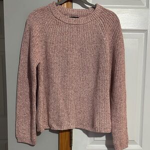 Quince Women’s Cotton Fisherman Sweater Pink